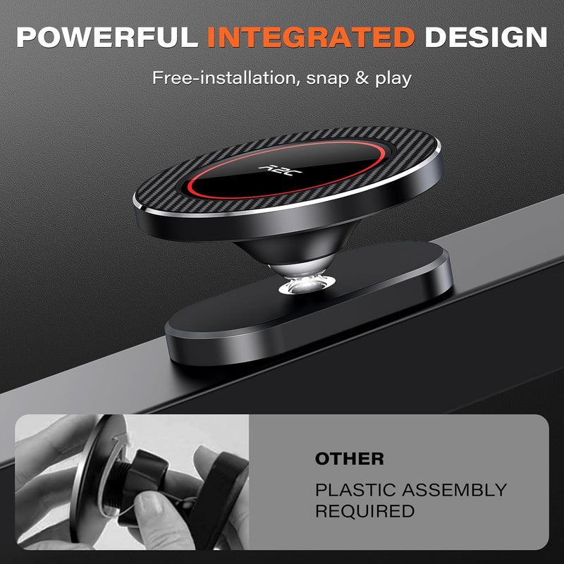 A2C All-Metal Gym Magnetic Phone Holder, High-End Workout Gift for Men Women [Strongest Dual Magnet] Attach to Iron Metal Portable Integrated Gym Phone Mount for iPhone 17 16 15 14 13 12 Series(Black) - Image 5
